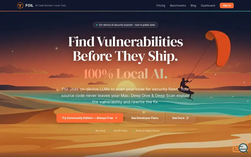 Screenshot of Foil AI Code Security