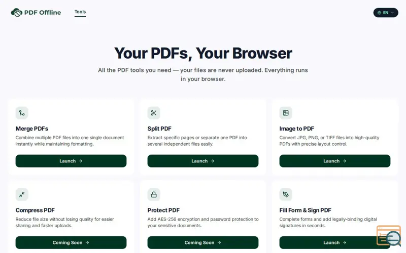 Screenshot of PDF Offline