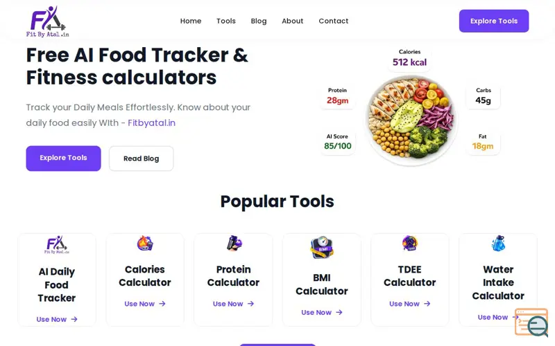 Screenshot of FitByAtal