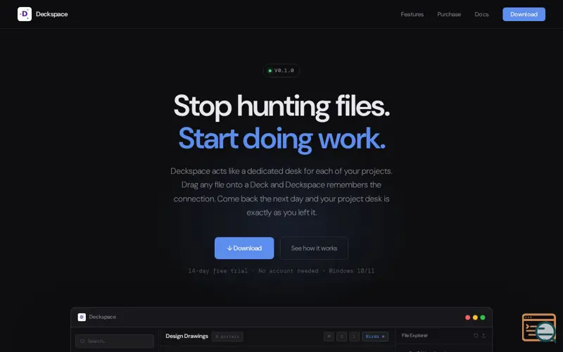 Screenshot of Deckspace