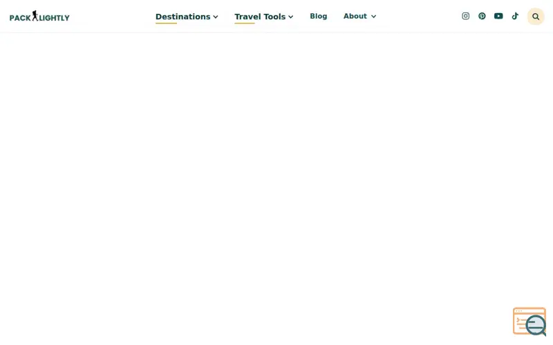 Screenshot of Interactive Best Travel Time Worldmap