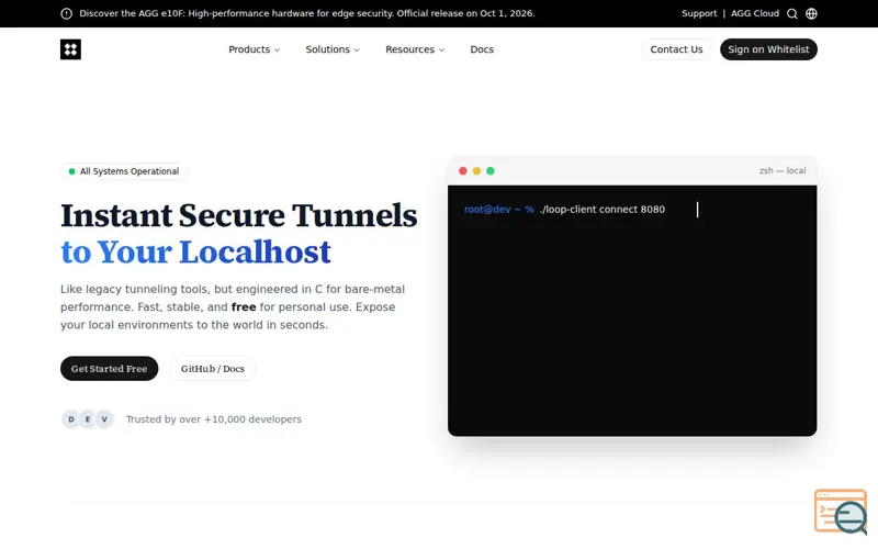 Screenshot of AGG Loop