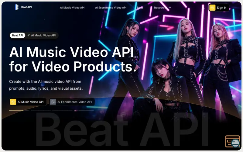 Screenshot of BeatAPI