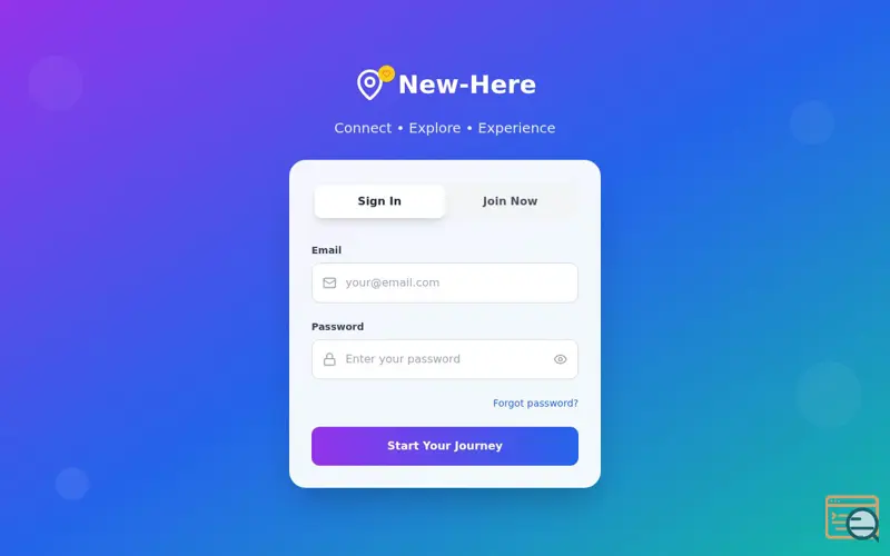 Screenshot of New Here