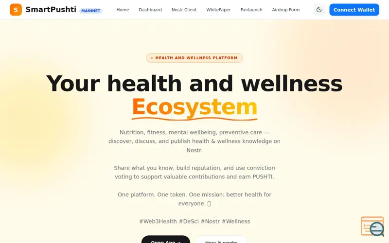 Screenshot of SmartPushti