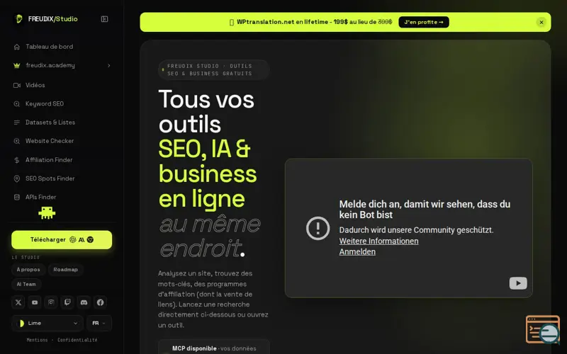 Screenshot of Freudix Studio