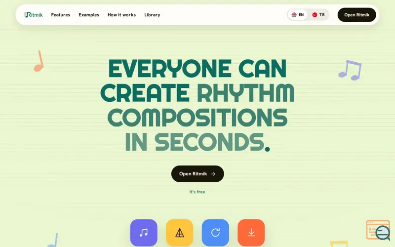 Screenshot of Ritmik — Rhythm Exercise Builder