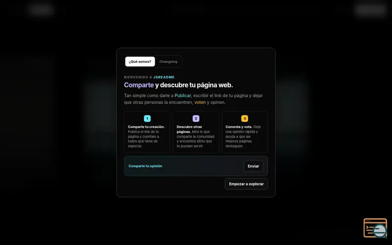 Screenshot of JsReadme