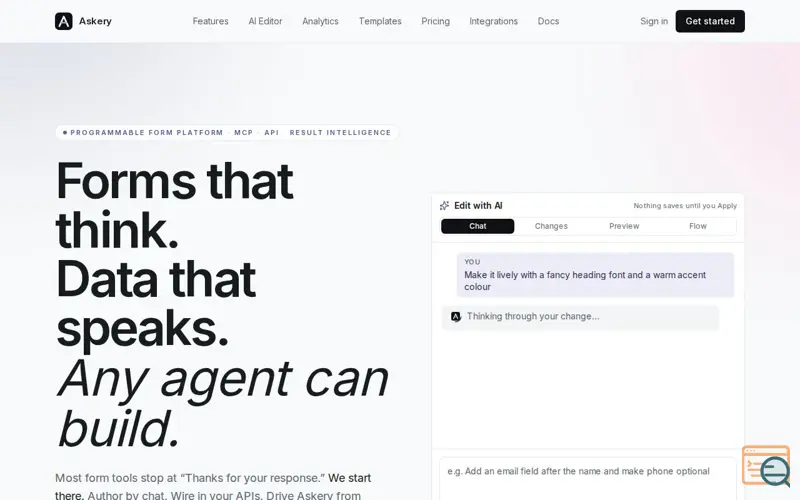 Screenshot of Askery