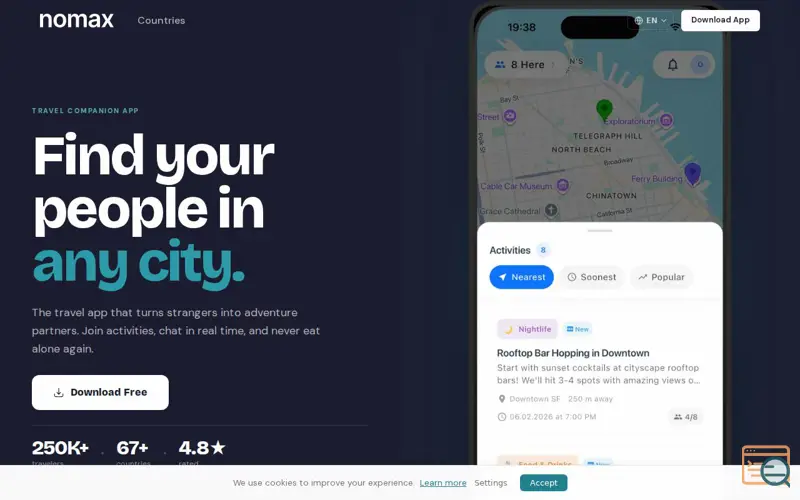 Screenshot of Nomax