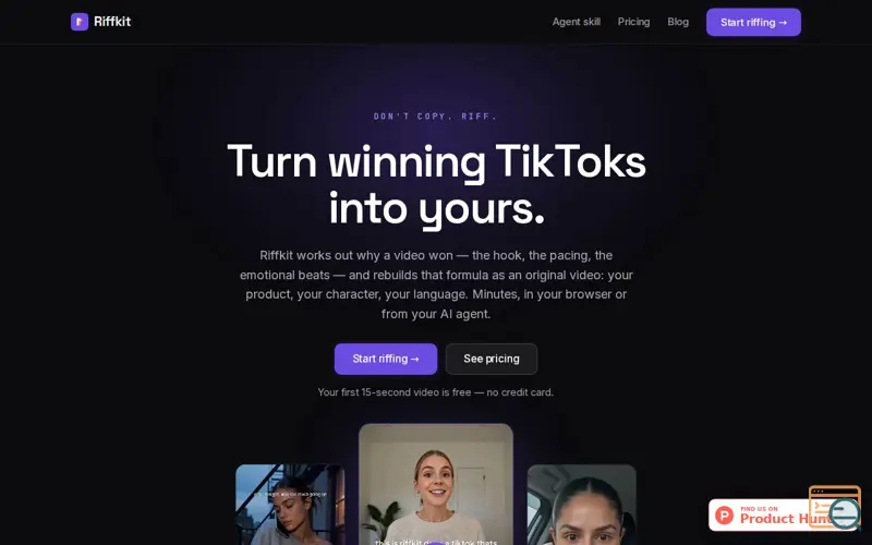 Screenshot of Riffkit
