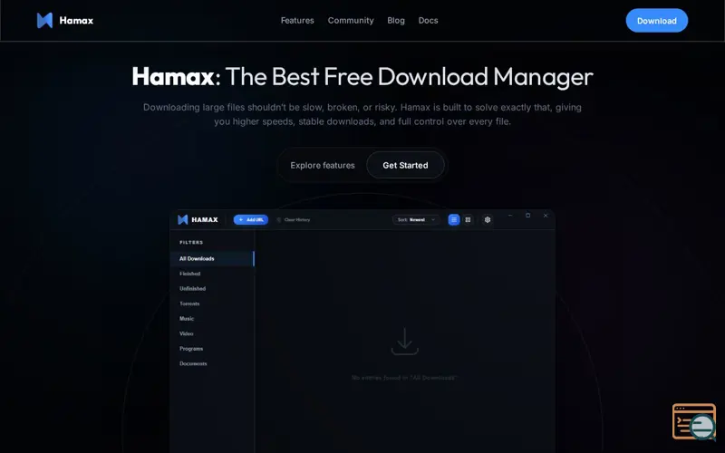 Screenshot of Hamax | Free Downloader for PC