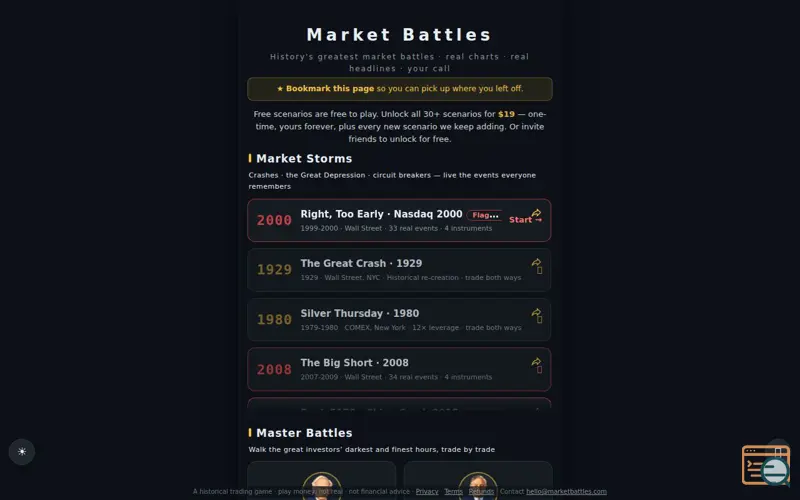 Screenshot of Market Battles