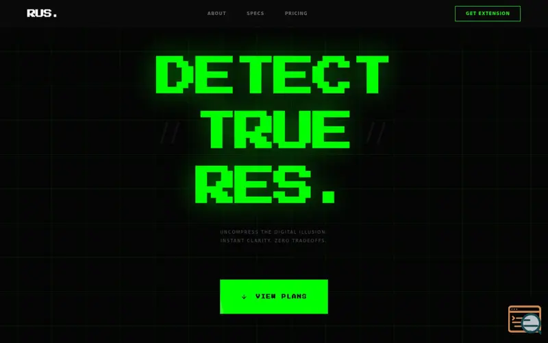 Screenshot of RUS