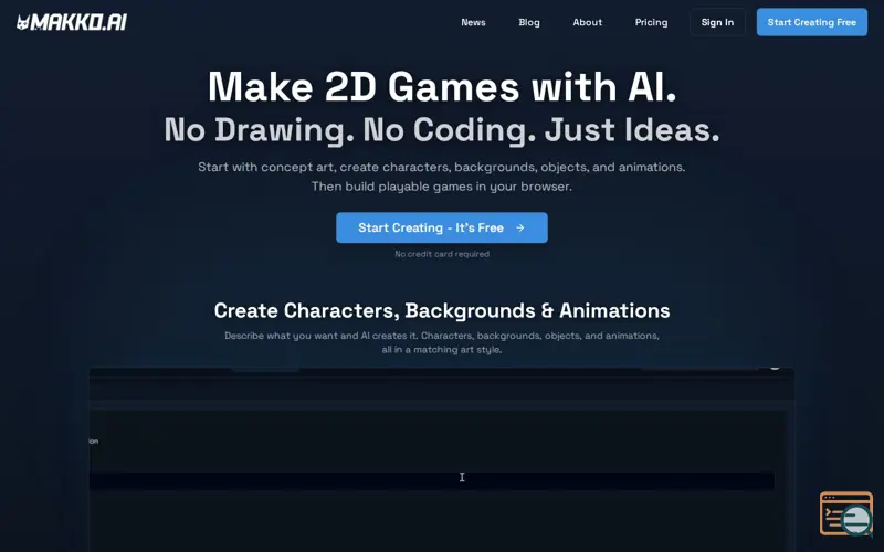 Screenshot of Makko AI