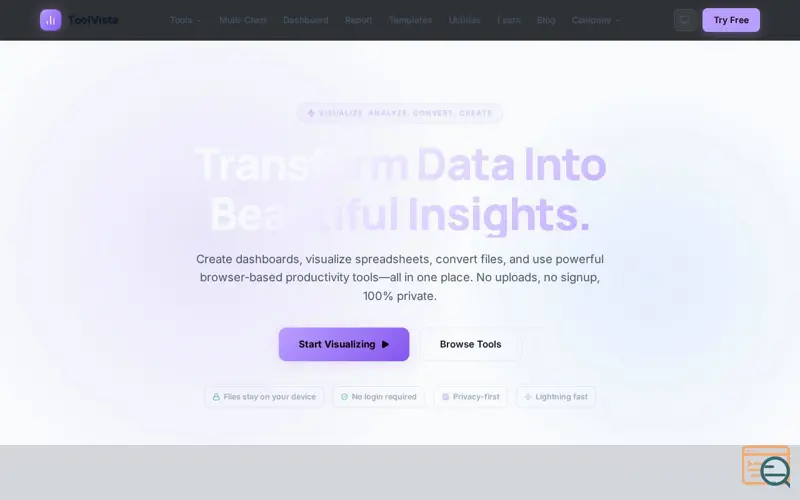 Screenshot of VisualizeMyData