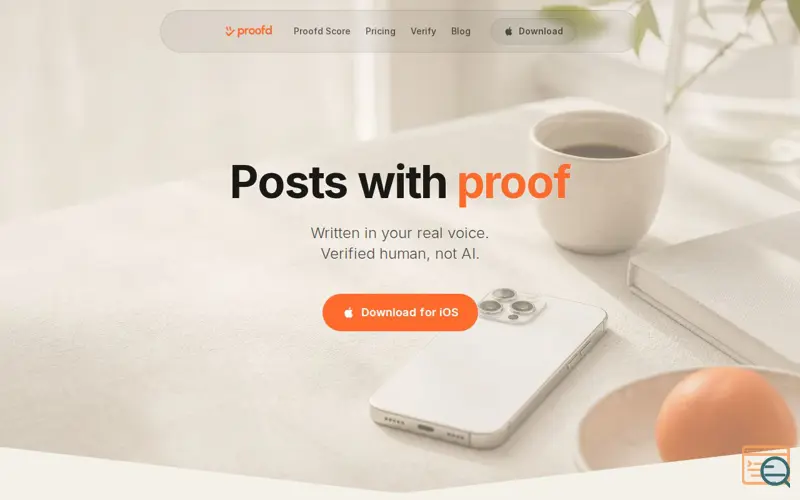 Screenshot of Proofd — AI LinkedIn Ghostwriter · Your Voice, Published