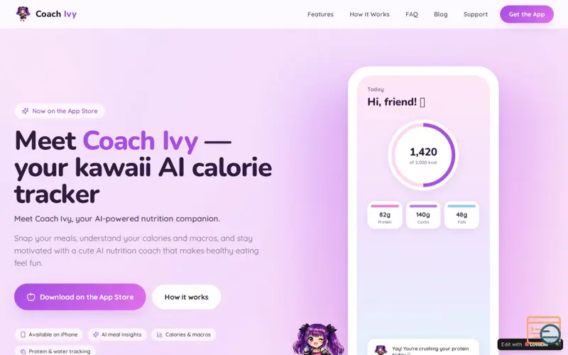 Screenshot of Coach Ivy