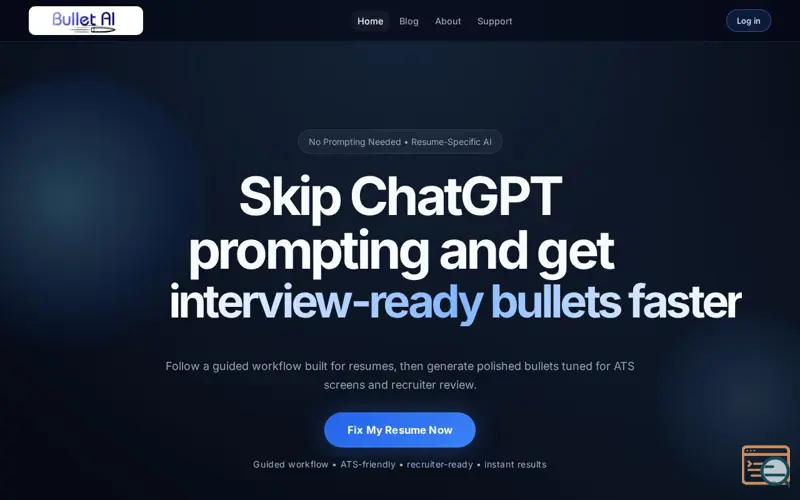 Screenshot of Improve Your Resume Fast