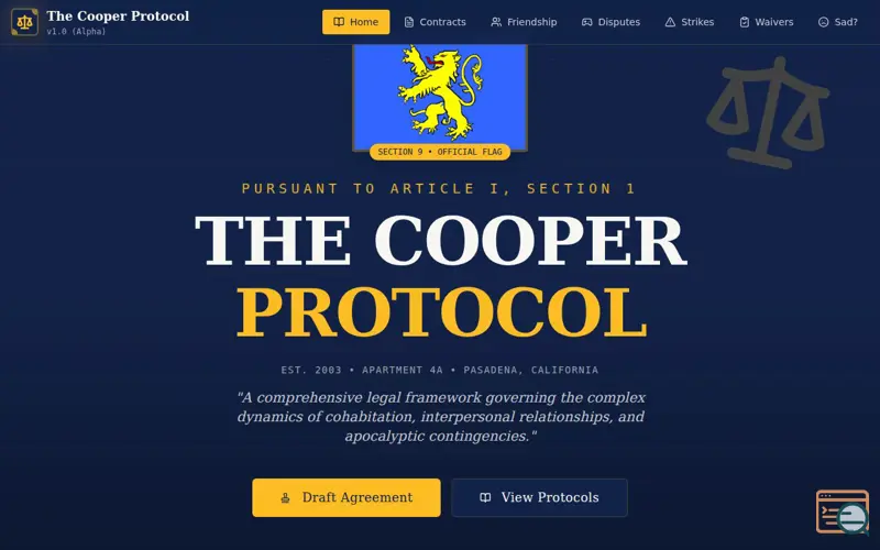 Screenshot of The Cooper Protocol