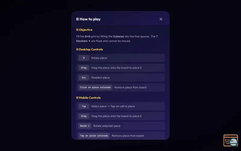 Screenshot of Duelo de Piezas
