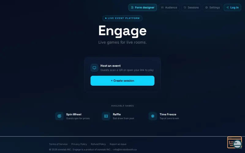 Screenshot of Engage