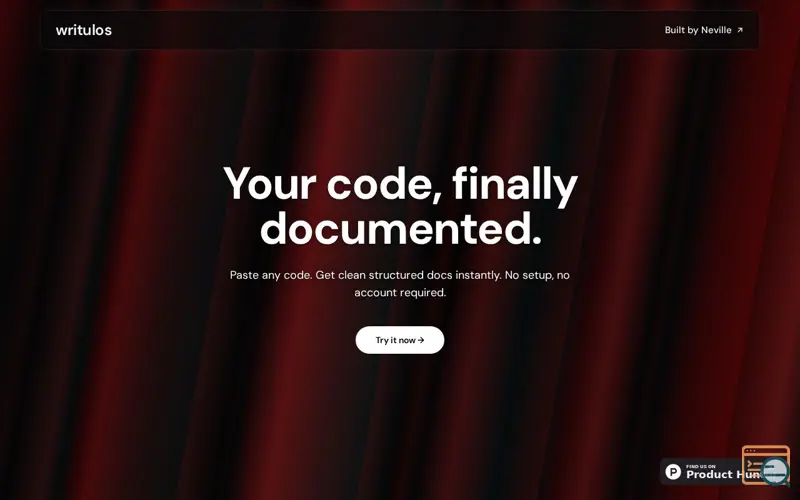 Screenshot of Writulos