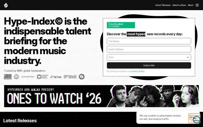 Screenshot of Hype-Index©