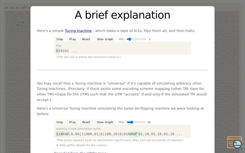 Screenshot of Narcissus, a launch using tiny-http