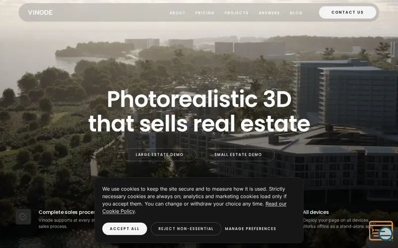 Screenshot of Vinode