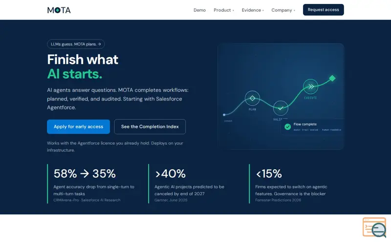 Screenshot of MOTA