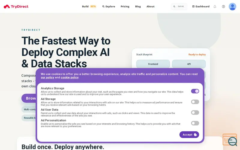 Screenshot of TryDirect, a launch using Qualys SSL Labs