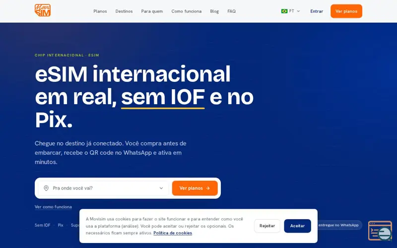 Screenshot of Movisim