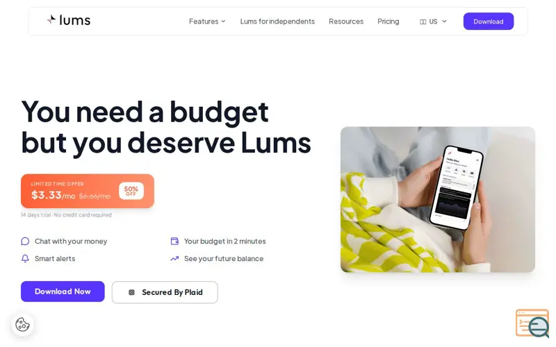 Screenshot of Lums AI: The Accounting Engine