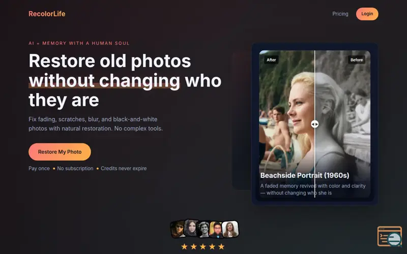 Screenshot of RecolorLife