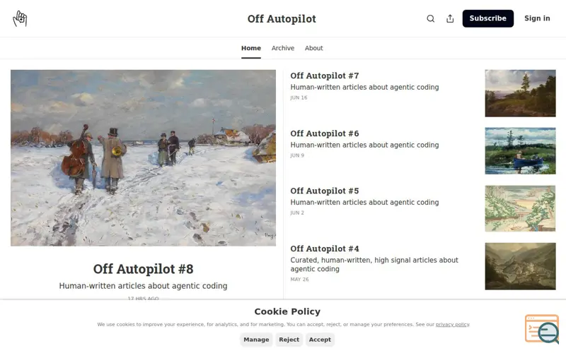 Screenshot of Off Autopilot