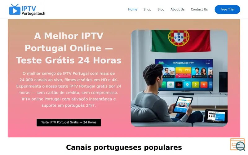 Screenshot of IPTV PORTUGAL