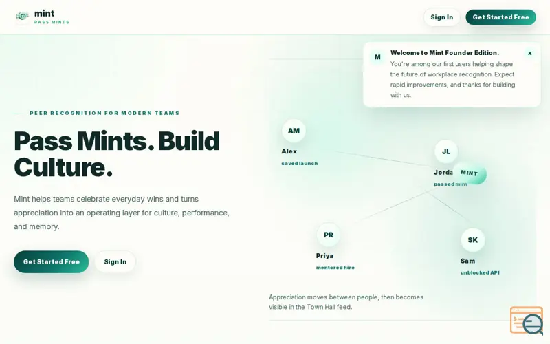 Screenshot of mintapp.in