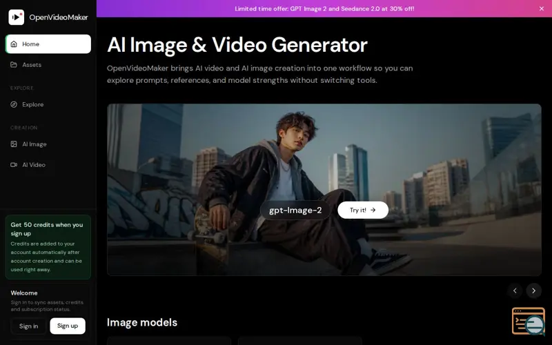 Screenshot of OpenVideoMaker
