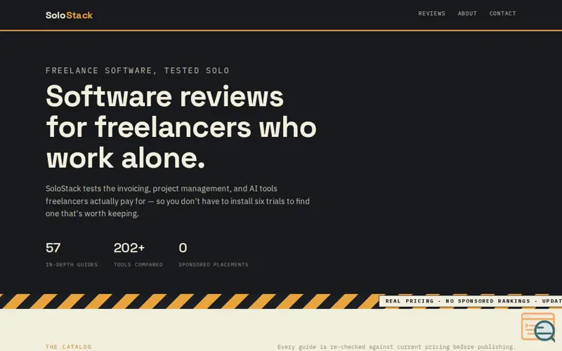 Screenshot of SoloStack