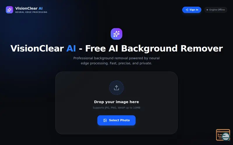 Screenshot of Vision Clear