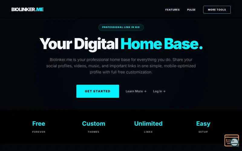 Screenshot of Biolinker.me – Free Link-in-Bio & SEO