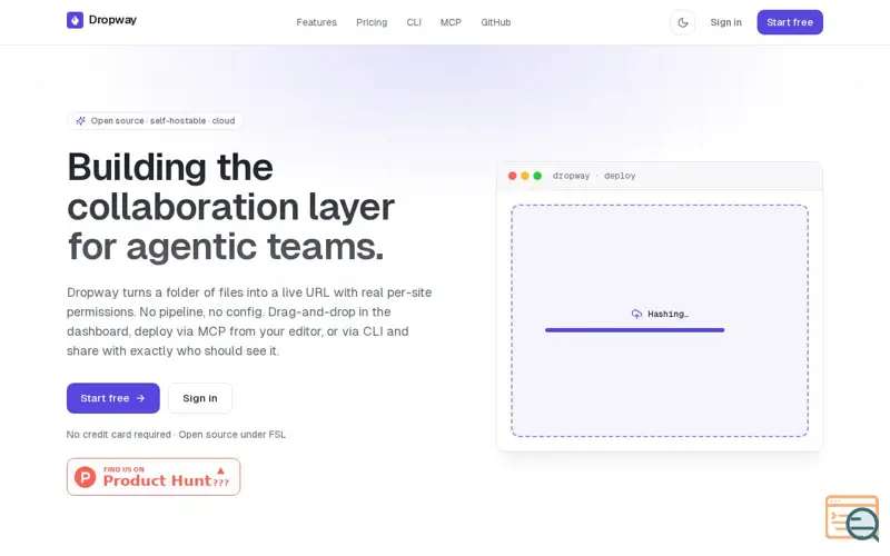 Screenshot of Dropway