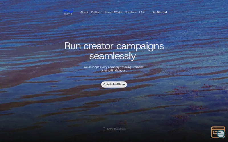 Screenshot of Wave