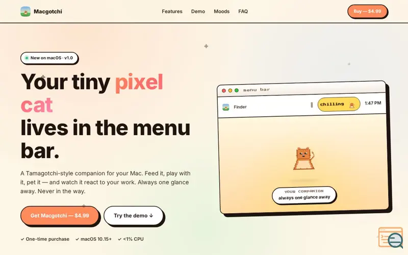 Screenshot of Macgotchi