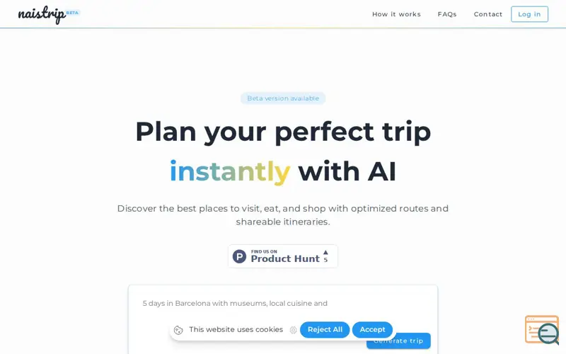 Screenshot of naistrip