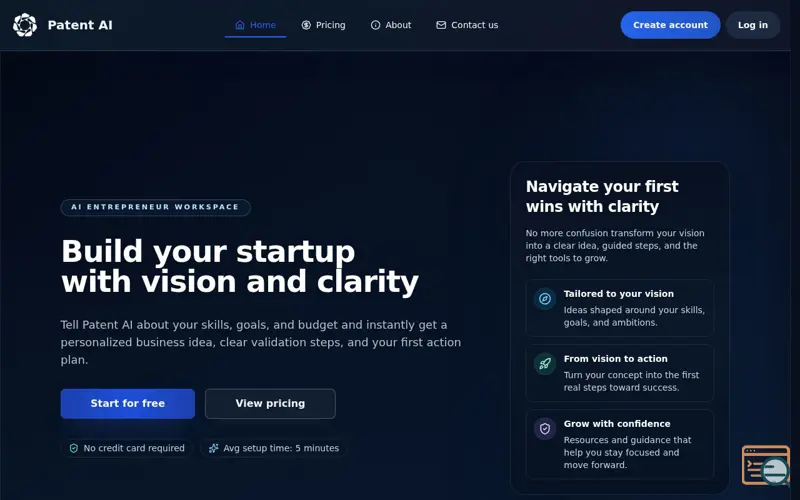 Screenshot of Patent Ai
