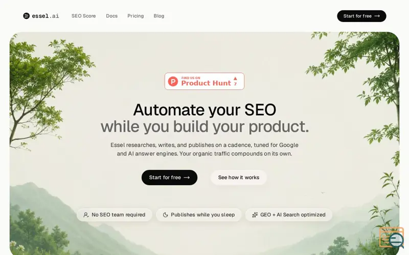 Screenshot of Essel
