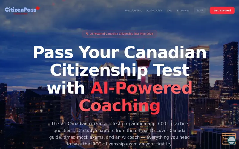 Screenshot of CitizenPass, a launch using MailChannels