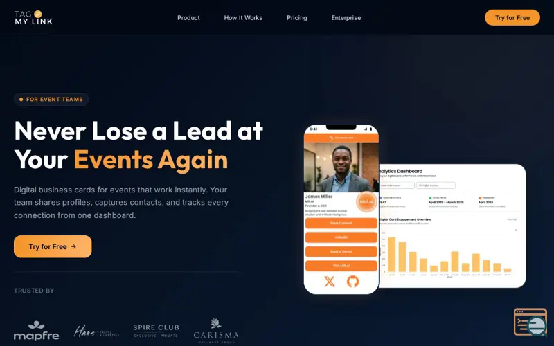 Screenshot of Tag My Link